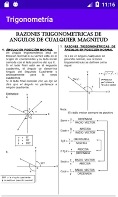 Trigonometría Preuniversitario android App screenshot 2