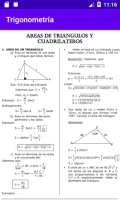 Trigonometría Preuniversitario android App screenshot 4